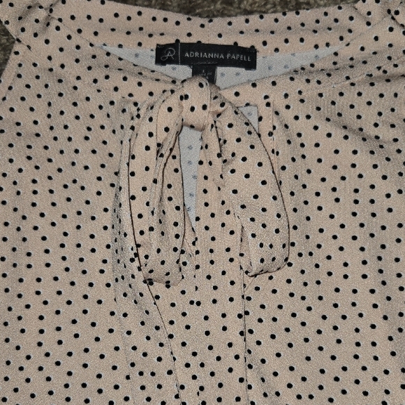 Adrianna Papell Pink Sleeveless Top with Tie Front New Without Tags Womens Large - Picture 3 of 5